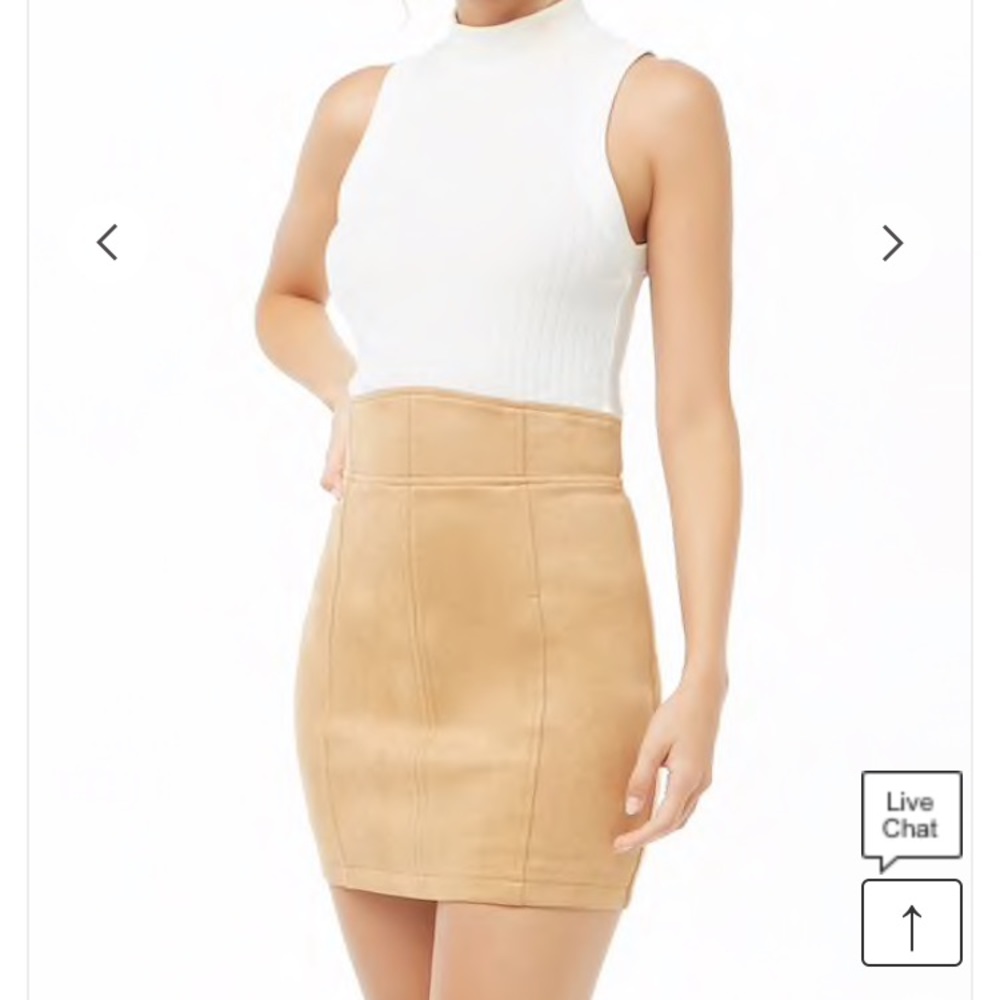 Forever 21 Suede Bodycon Skirt